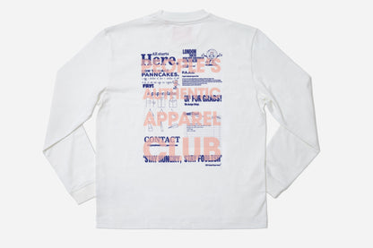 JUST A WHITE BAGEL LS TEE