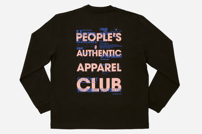 JUST A BLACK BAGEL LS TEE