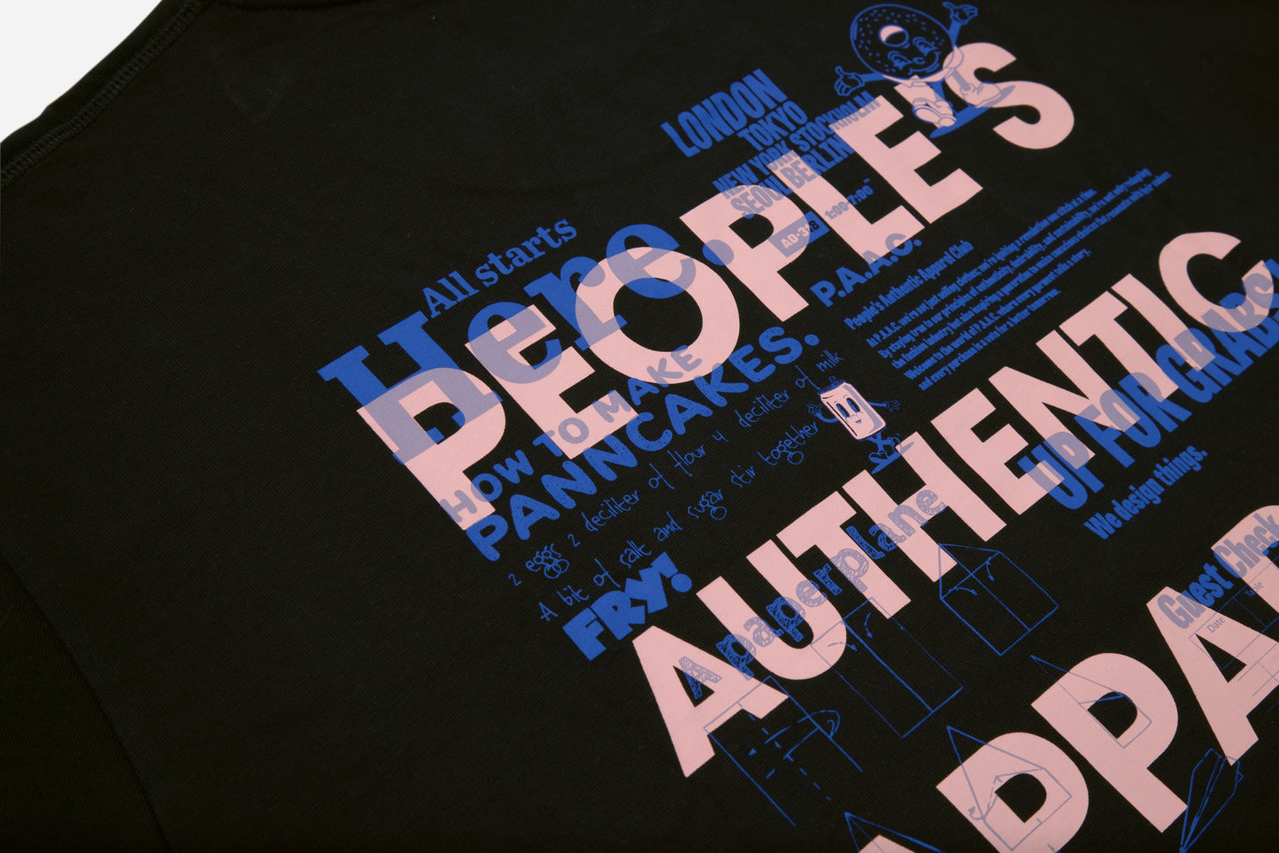 JUST A BLACK BAGEL LS TEE