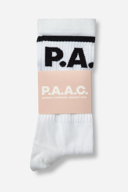 WHITE BASIC P.A.A.C. SOCK