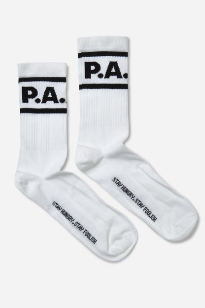 WHITE BASIC P.A.A.C. SOCK
