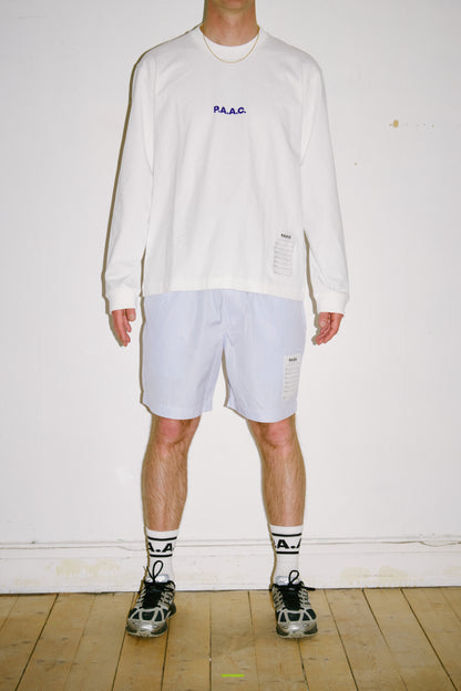 JUST A WHITE BAGEL LS TEE