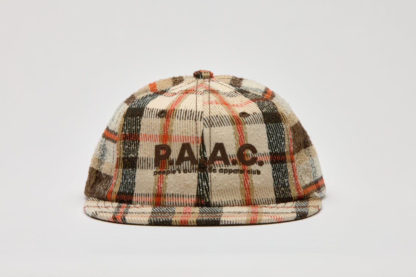 010-001 OLMETEX CHECK FLAT CAP