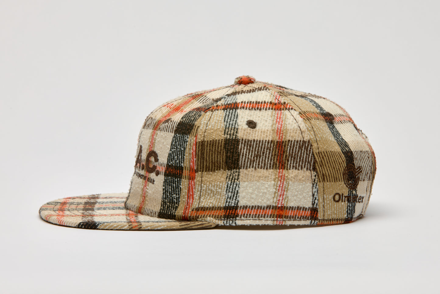 010-001 OLMETEX CHECK FLAT CAP