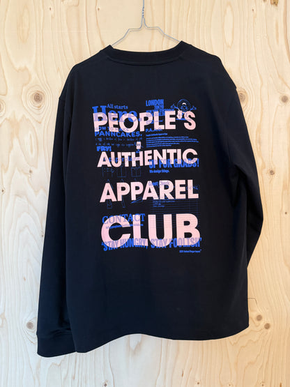 JUST A BLACK BAGEL LS TEE