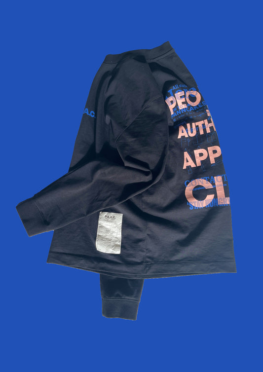 JUST A BLACK BAGEL LS TEE