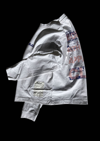 JUST A WHITE BAGEL LS TEE